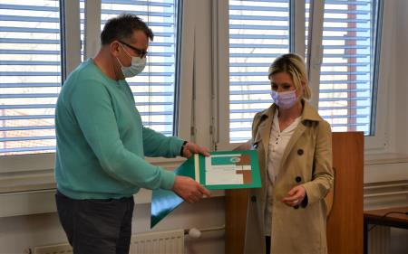 Javni zavod Sotočje Medvode - bronasti znak (prevzela Ines Iskra)