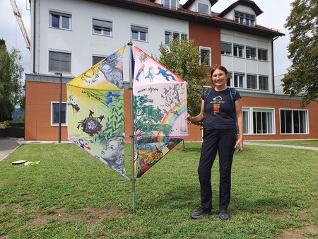 Avtorica Andreja Eržen, akademska slikarka